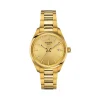 Montre TISSOT PR100 mixte cadran doré bracelet PVD doré