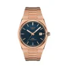 Montre TISSOT PRX POWERMATIC 80 homme automatique cadran bleu bracelet acier inoxydable doré rose
