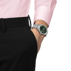 Montre TISSOT T-CLASSIC BALLADE homme cadran vert bracelet acier inoxydable