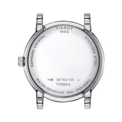Montre TISSOT T-CLASSIC CARSON PREMIUM LADY MOONPHASE femme cadran gris bracelet acier inoxydable