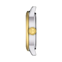 Montre TISSOT T-CLASSIC DREAM femme cadran ivoire bracelet acier inoxydable bicolore doré