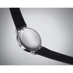 Montre TISSOT T-CLASSIC EVERYTIME homme cadran bleu bracelet cuir noir