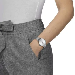 Montre TISSOT T-CLASSIC EVERYTIME femme cadran gris bracelet acier inoxydable