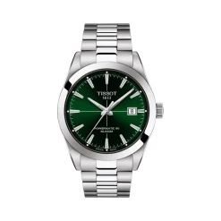 Montre TISSOT T-CLASSIC GENTLEMAN homme automatique cadran vert bracelet acier inoxydable