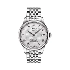 Montre TISSOT T-CLASSIC LE LOCLE POWERMATIC 80 homme automatique cadran gris bracelet acier inoxydable