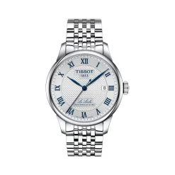 Montre TISSOT T-CLASSIC LE LOCLE 20TH ANNIVERSARY POWERMATIC 80 homme automatique, cadran gris bracelet acier inoxydable