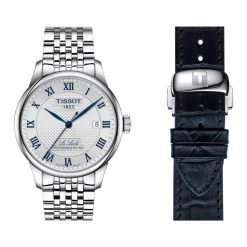 Montre TISSOT T-CLASSIC LE LOCLE 20TH ANNIVERSARY POWERMATIC 80 homme automatique, cadran gris bracelet acier inoxydable
