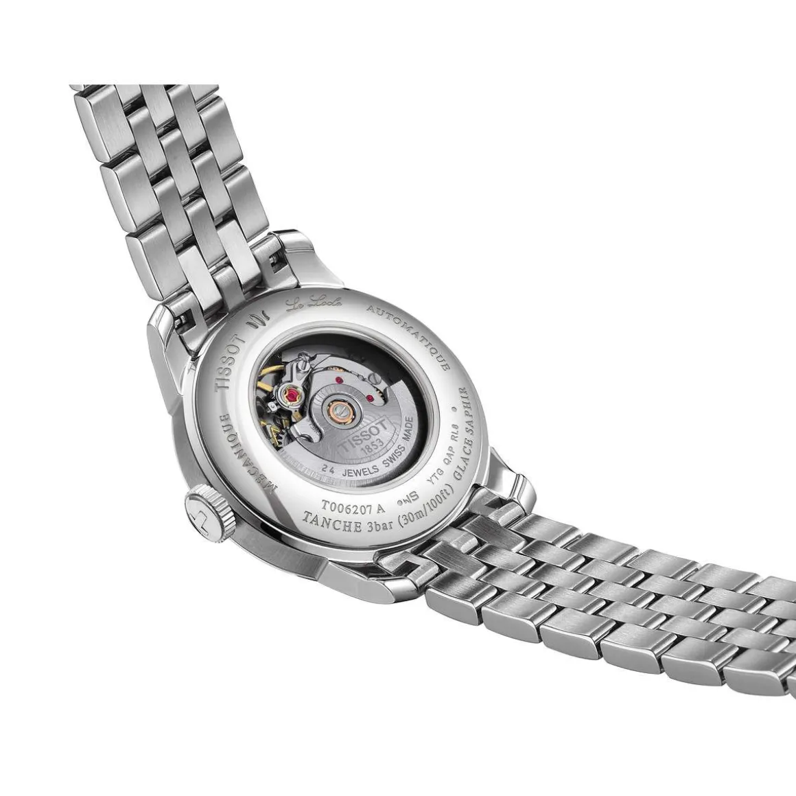 Montre TISSOT T-CLASSIC LE LOCLE 20TH ANNIVERSARY femme automatique, cadran gis bracelet acier inoxydable