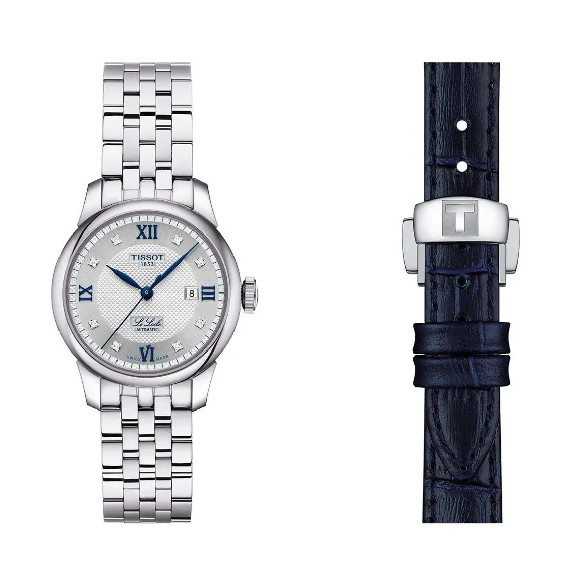 Montre TISSOT T-CLASSIC LE LOCLE 20TH ANNIVERSARY femme automatique, cadran gis bracelet acier inoxydable