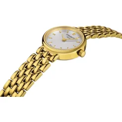 Montre TISSOT T-CLASSIC LOVELY femme cadran blanc bracelet PVD doré