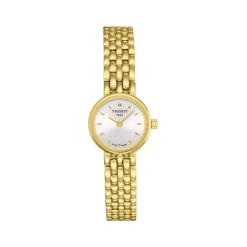 Montre TISSOT T-CLASSIC LOVELY femme cadran blanc bracelet PVD doré