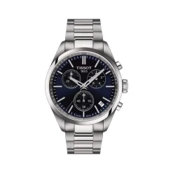 Montre TISSOT T-CLASSIC PR100 homme cadran bleu bracelet acier inoxydable