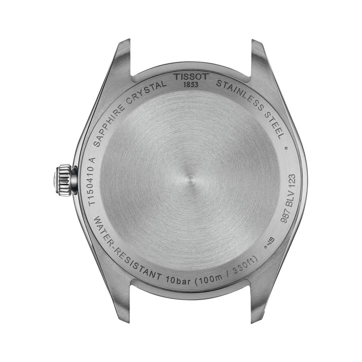 Montre TISSOT T-CLASSIC PR100 homme cadran noir bracelet acier inoxydable