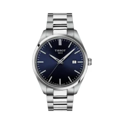 Montre TISSOT T-CLASSIC PR100 homme cadran bleu bracelet acier inoxydable