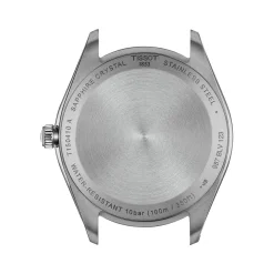 Montre TISSOT T-CLASSIC PR100 homme cadran gris bracelet cuir brun