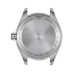 Montre TISSOT T-CLASSIC PR100 mixte cadran noir bracelet acier inoxydable