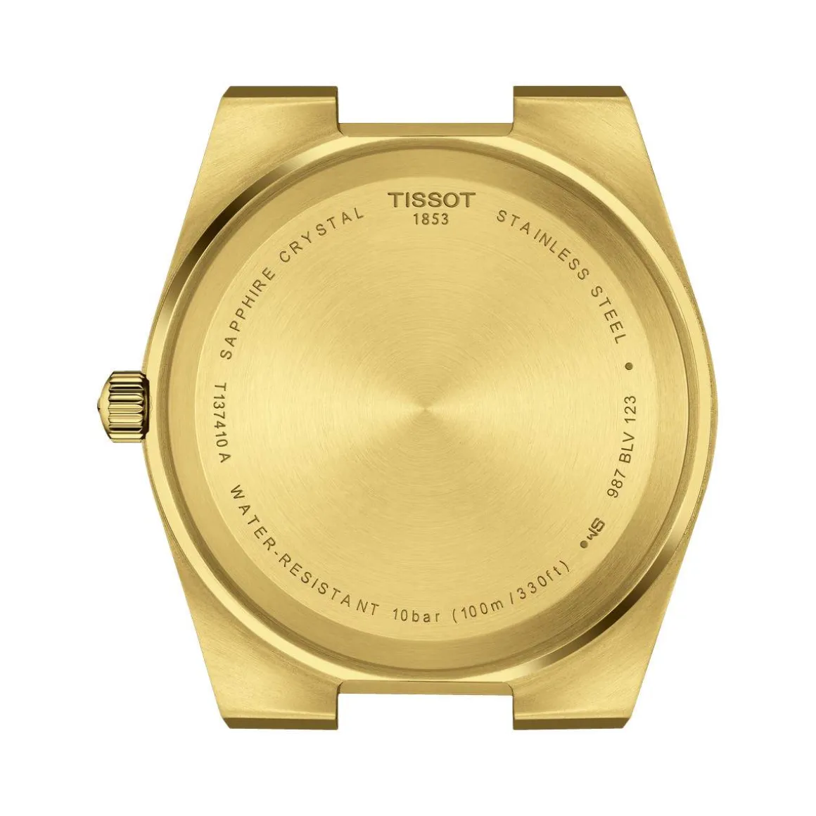 Montre TISSOT T-CLASSIC PRX homme cadran champagne bracelet PVD doré