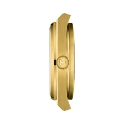 Montre TISSOT T-CLASSIC PRX mixte cadran doré bracelet PVD doré