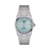 Montre TISSOT T-CLASSIC PRX POWERMATIC homme automatique, cadran belu clair bracelet acier inoxydable