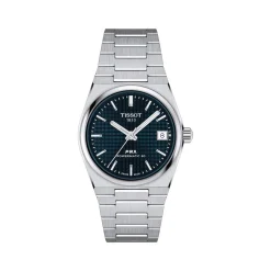 Montre TISSOT T-CLASSIC PRX POWERMATIC 80 mixte automatique cadran bleu bracelet acier inoxydable