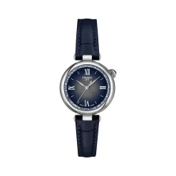 Montre TISSOT T-LADY DESIR femme cadran bleu bracelet cuir bleu