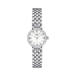 Montre TISSOT T-LADY LOVELY ROUND femme cadran gris bracelet acier inoxydable