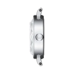 Montre TISSOT T-LADY LOVELY ROUND femme cadran gris bracelet acier inoxydable