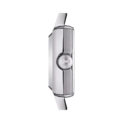 Montre TISSOT T-LADY LOVELY SQUARE femme cadran bleu bracelet acier inoxydable