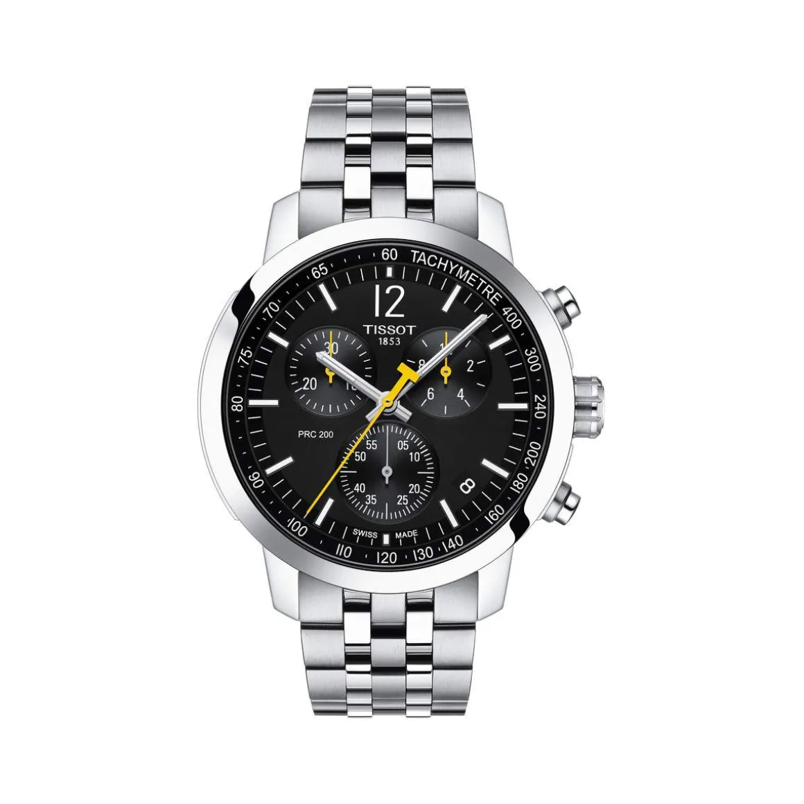 Montre TISSOT T-SPORT PRC 200 homme cadran noir bracelet acier inoxydable