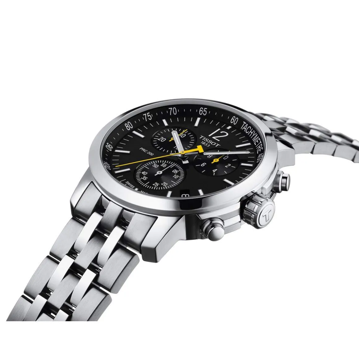 Montre TISSOT T-SPORT PRC 200 homme cadran noir bracelet acier inoxydable