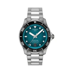 Montre TISSOT T-SPORT SEASTAR 1000 homme automatique cadran bleu bracelet acier inoxydable
