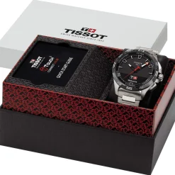 Montre TISSOT T-TOUCH CONNECT SOLAR homme cadran noir bracelet titane
