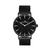 Montre Yonger et Bresson homme acier noir milanais