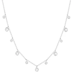 Parure argent 925 collier bracelet pampilles zirconias