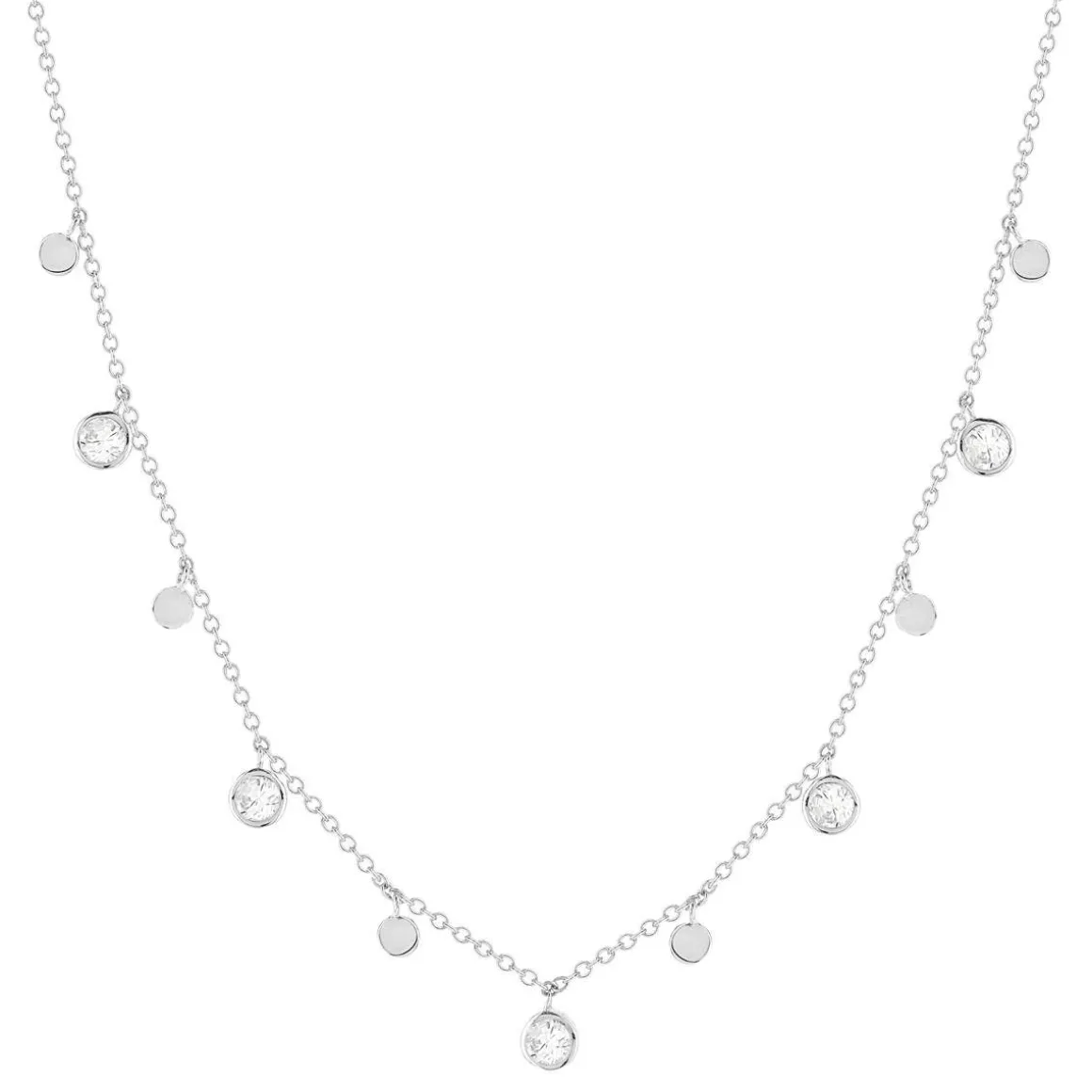 Parure argent 925 collier bracelet pampilles zirconias