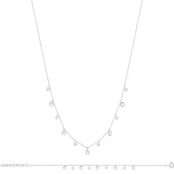 Parure argent 925 collier bracelet pampilles zirconias