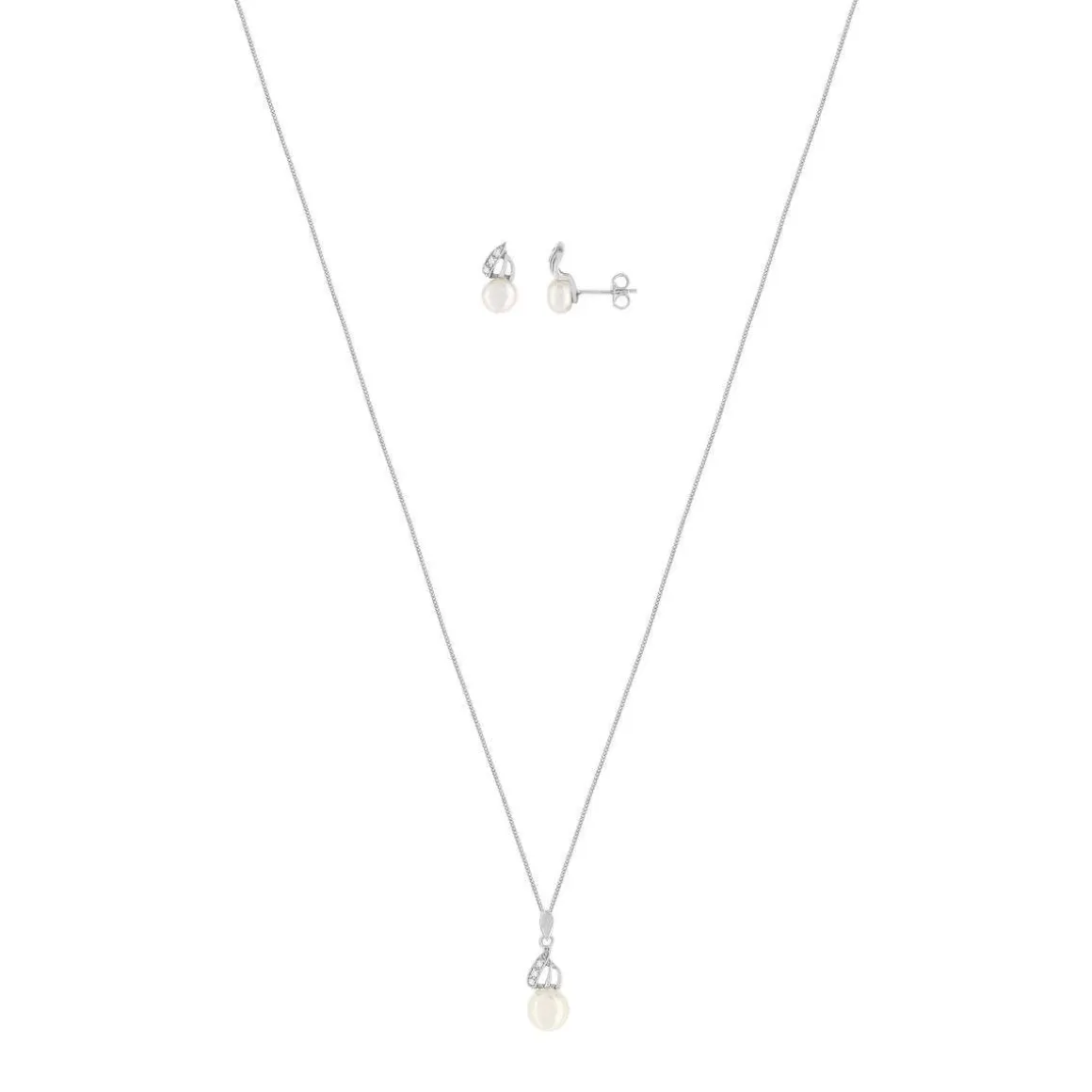 Parure argent 925 perle de culture de Chine