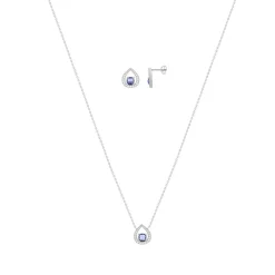 Parure argent 925 zirconias