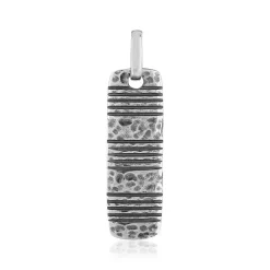 Pendentif argent 925 martelé