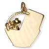Pendentif AUGIS d'occasion or 750 2 tons panier de fleurs rubis synthétiques
