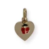 Pendentif coeur d'occasion or 750 jaune laques