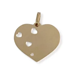 Pendentif coeur d'occasion or 750 jaune