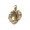 Pendentif d'occasion or 750 jaune diamant onyx