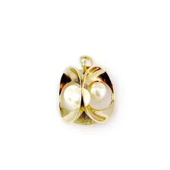 Pendentif d'occasion or 750 jaune perles de culture