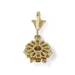 Pendentif d'occasion or 750 jaune perles laque bleue