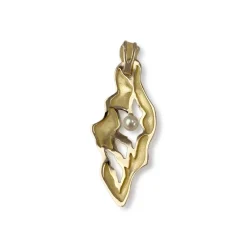 Pendentif d'occasion or 750 jaune perle de culture