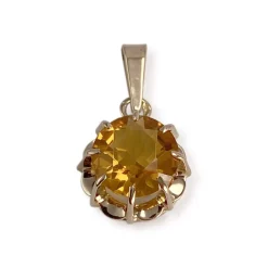 Pendentif d'occasion or 750 jaune citrine