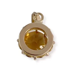 Pendentif d'occasion or 750 jaune citrine