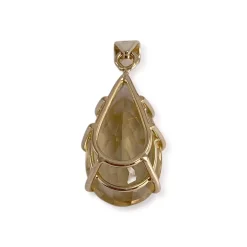 Pendentif d'occasion or 750 jaune citrine