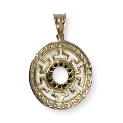 Pendentif d'occasion or 750 jaunezirconias
